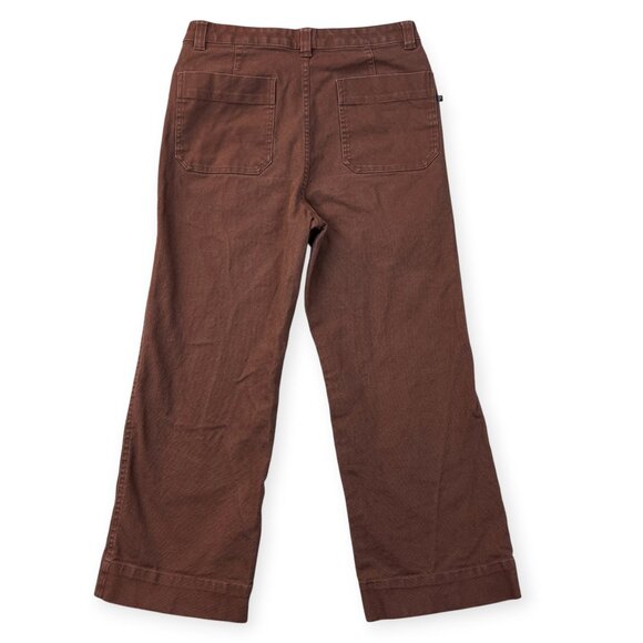 Pendleton Womens High Waist Canvas Crop Pant Duck Cloth Wide Leg Sz 4 - Picture 4 of 15